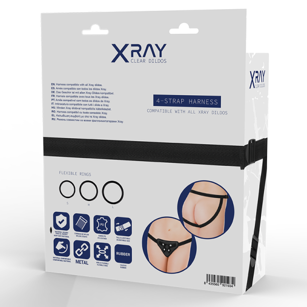 X RAY - HARNESS WITH SILICONE RINGS - Afbeelding 7