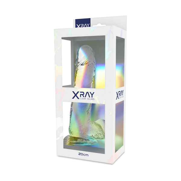X RAY - HARNESS + CLEAR COCK WITH BALLS 20 CM -O- 4.5 CM - Afbeelding 10