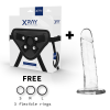 X RAY - HARNESS + CLEAR COCK 18 CM -O- 4 CM - Afbeelding 2