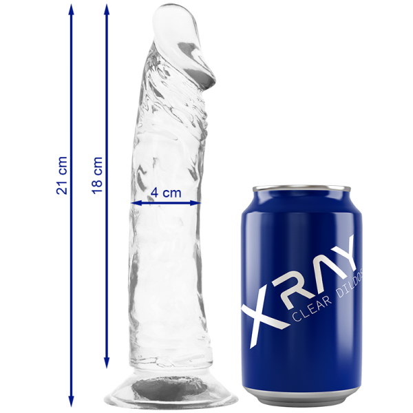X RAY - HARNESS + CLEAR COCK 21 CM -O- 4 CM - Afbeelding 3