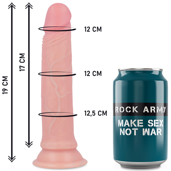 ROCKARMY - HARNESS + LIQUID SILICONE DILDO PREMIUM AVENGER 19 CM -O- 3.98 CM - Afbeelding 3