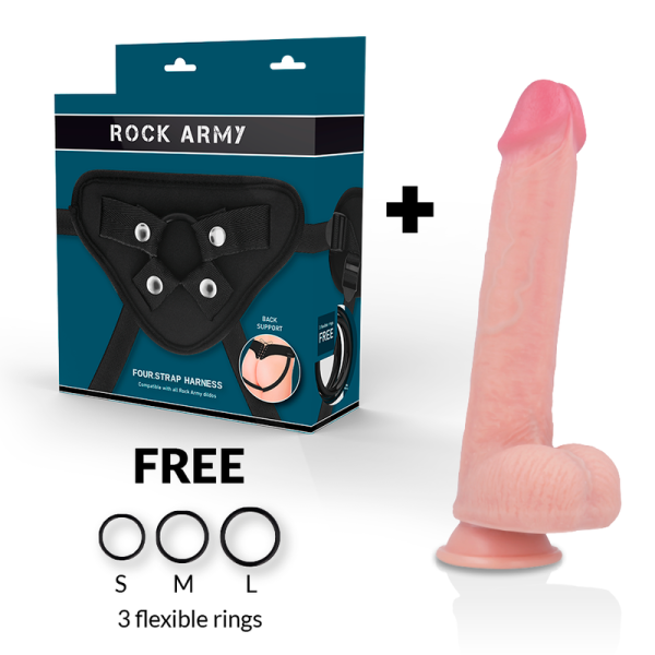 ROCKARMY - ARN S + LIQUID SILICONE DILDO PREMIUM KINGCOBRA 24 CM -O- 4.77 CM - Afbeelding 2