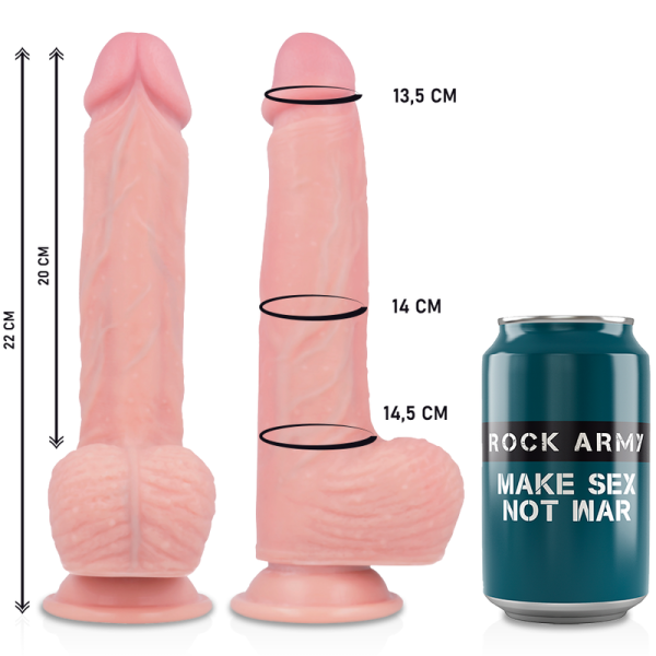 ROCKARMY - HARNESS + HAWK ROTATOR AND VIBRATOR 22 CM -O- 4.6 CM - Afbeelding 4