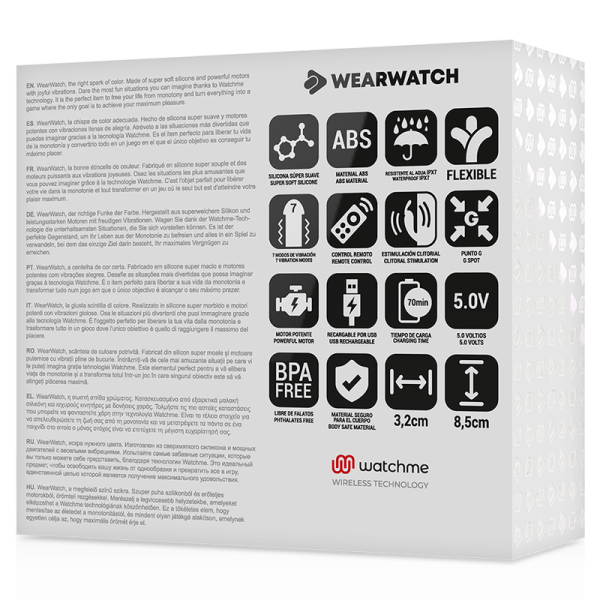 WEARWATCH - WATCHME DUAL TECHNOLOGY VIBRATOR INDIGO / PINK - Afbeelding 7
