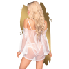 PENTHOUSE - LIP SMACKER BABYDOLL WHITE S/M - Afbeelding 2