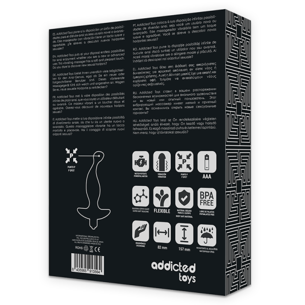ADDICTED TOYS - ANAL MASSAGER WITH BLACK VIBRATIONMODEL 1 - Afbeelding 7