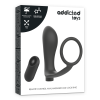 ADDICTED TOYS - PENIS RING WITH REMOTE CONTROL ANAL PLUG BLACK RECHARGEABLE - Afbeelding 7