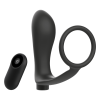 ADDICTED TOYS - PENIS RING WITH REMOTE CONTROL ANAL PLUG BLACK RECHARGEABLE - Afbeelding 3